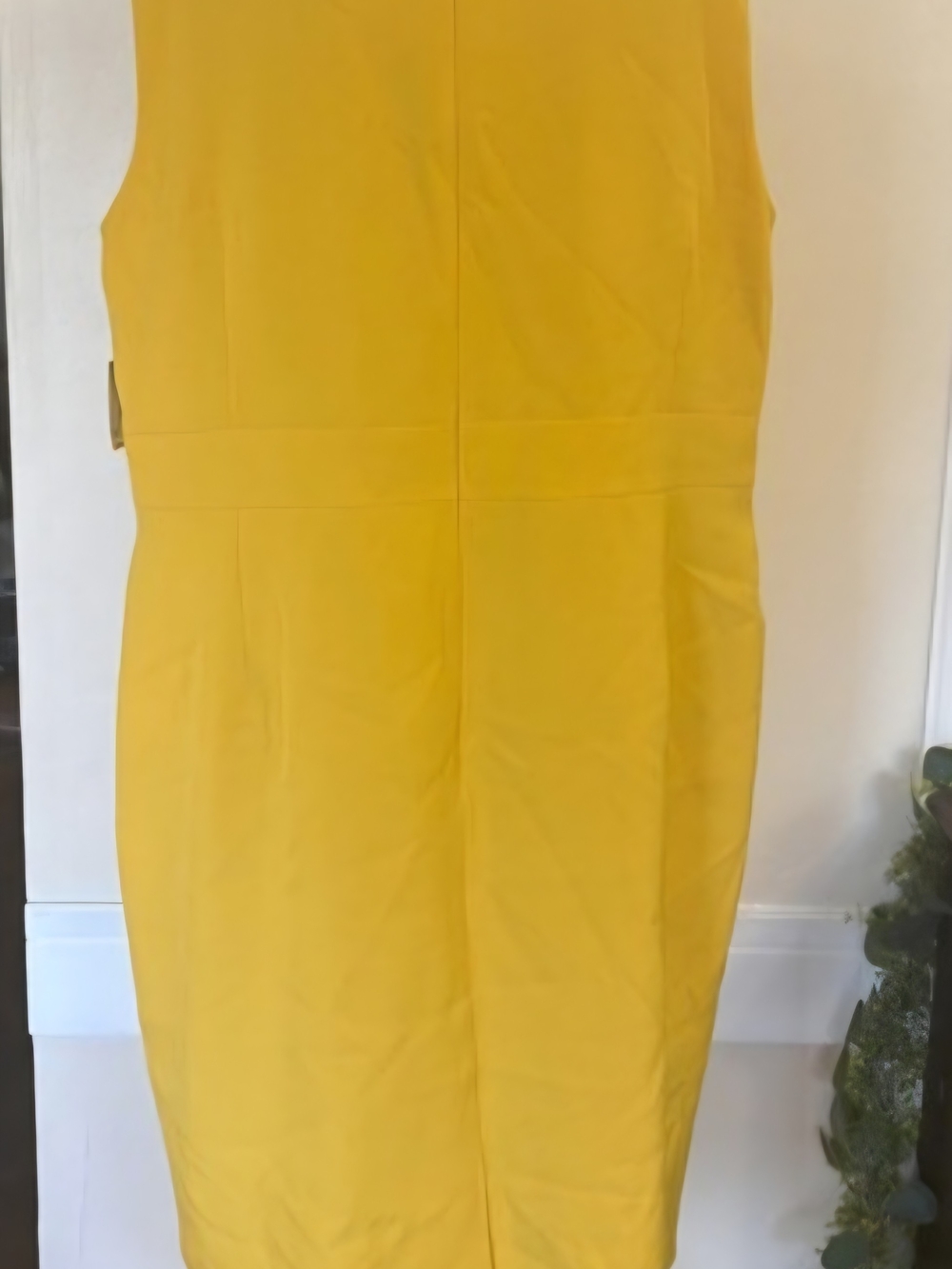 Kasper Sleeveless Yellow Shift Dress - Picture 2 of 6